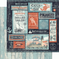 Graphic 45 Catch of the Day 12x12 Inch Collection Pack (4502176)